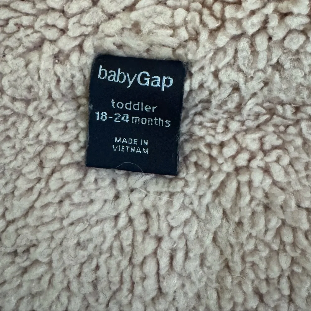 GAP‎ Baby Zip Up Hoodie with Faux Fur Trim